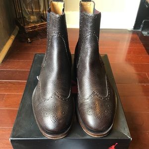 Gucci wingtip Chelsea boots